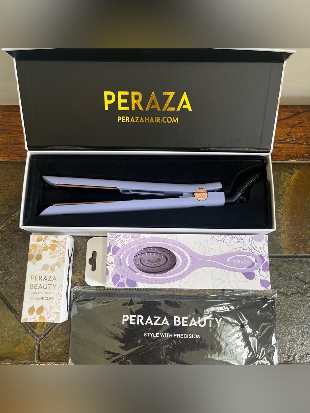 Peraza Professional Flat Iron Titanium Plates IR Hair Straightener MSRP $475 NIB